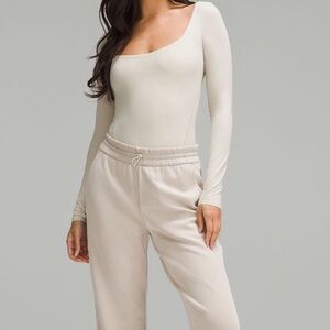 Lululemon Wundermost Ultra-Soft Nulu Square Neck Long Sleeve Bodysuit NWT Largr